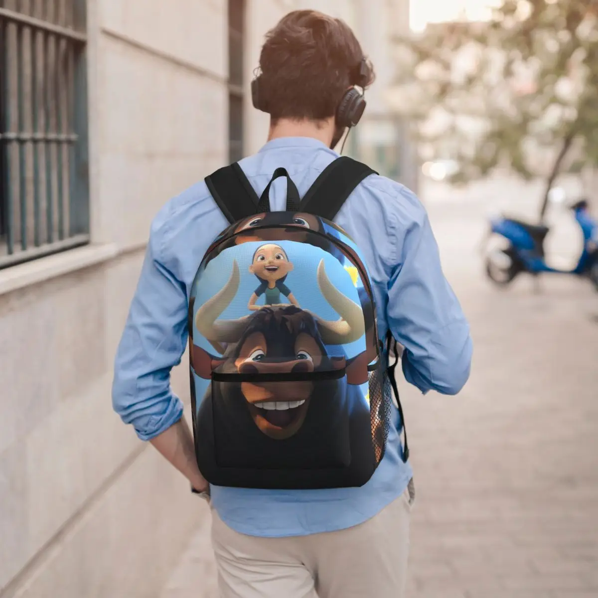 Ferdinand Animated Short Films Backpack Boys Girls BookBag Kids School Bag Laptop Shoulder Bags for Men Women