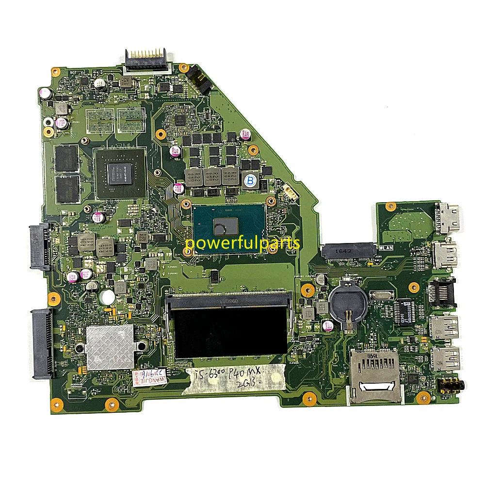 100% Working For Asus X550VXK X550VX Motherboard Rev.2.0 i5-6300 940MX 2G On-Board Tested Ok