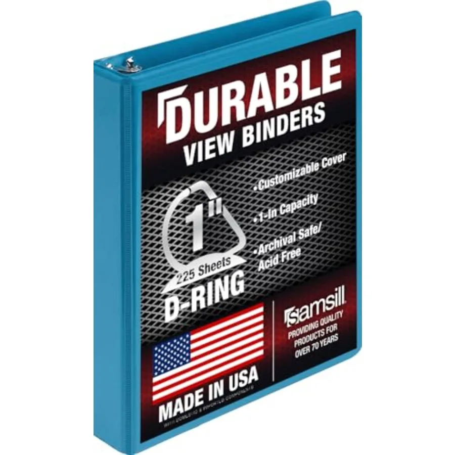 

Durable Binder, D Rg Bder, Customizable Clear View Cover, Sky, Holds Pages