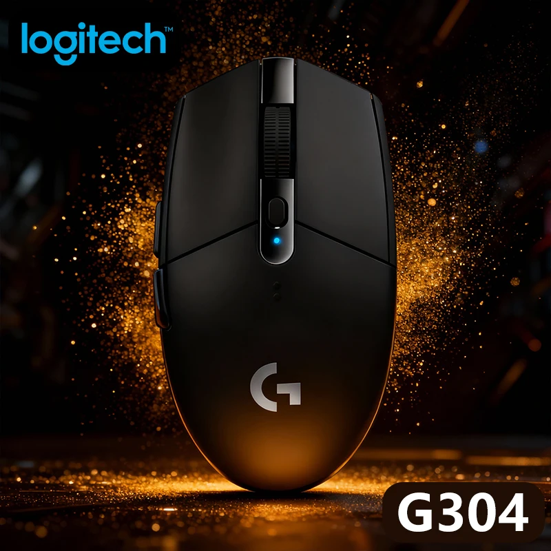 

Беспроводной игровой электродвигатель Logitech G304: высокоточный датчик HERO с разрешением 12 000 точек на дюйм, 6 нестандартных клавиш, расширенный срок службы батареи, идеально