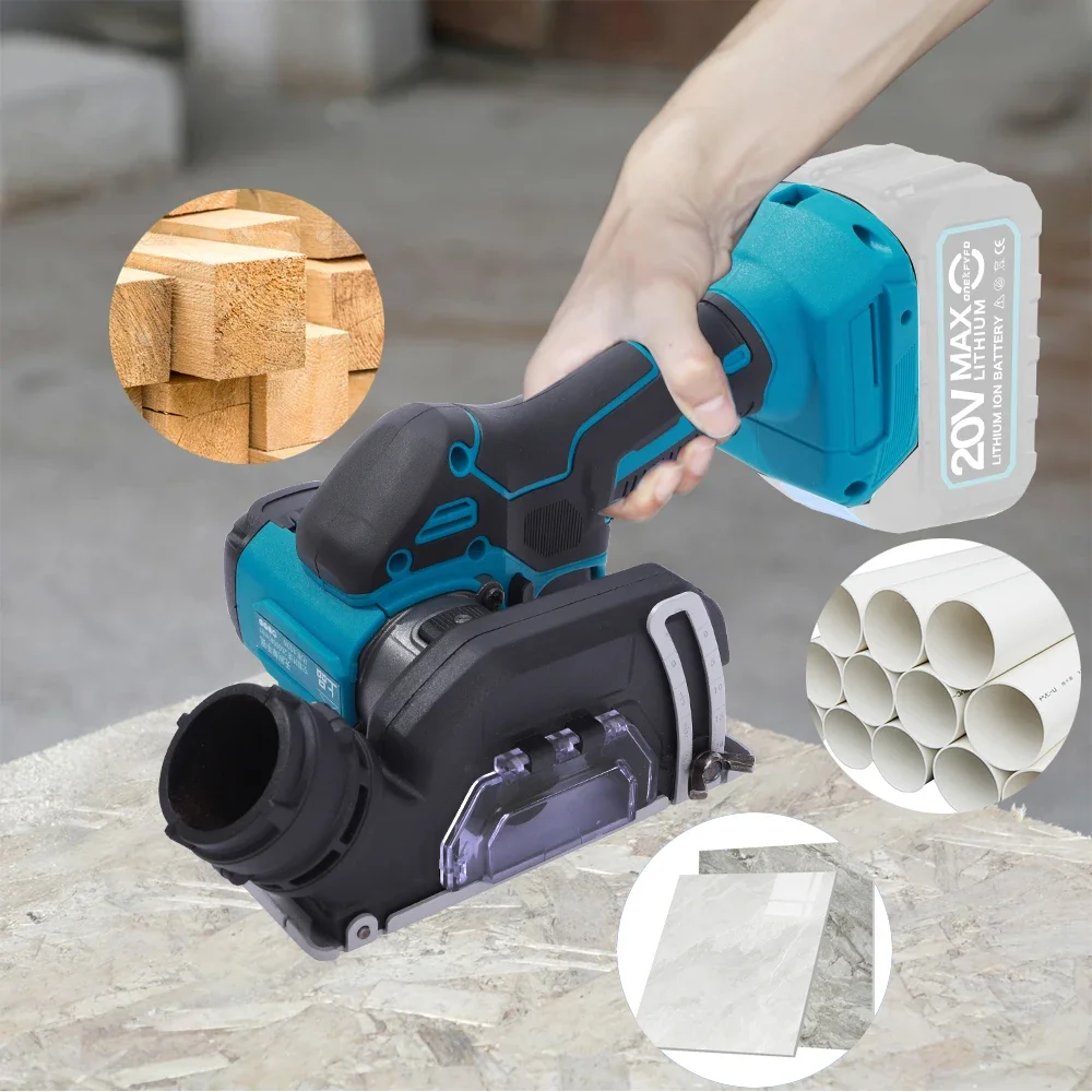 ONEKFYFD Angle Grinder 3inch Speed Variable Cordless Electric Grinding Cutting Woodworking Tool for Makita 18V Battery