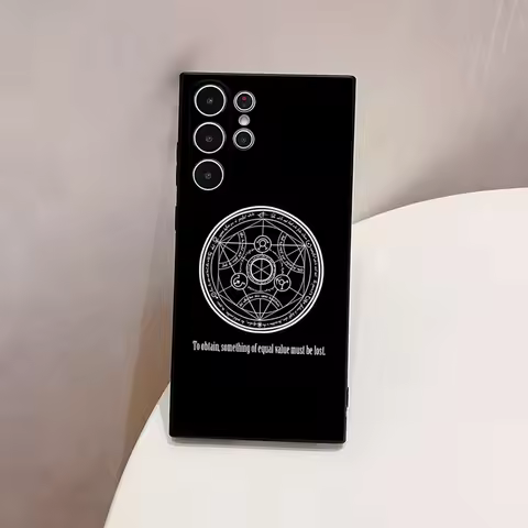 Anime Fullmetal Alchemist Phone Case For S23 Samsung S24 S25 Ultra S22 S20 Fe S21 Plus Galaxy A54 A34 A24 A53 A14 Cover