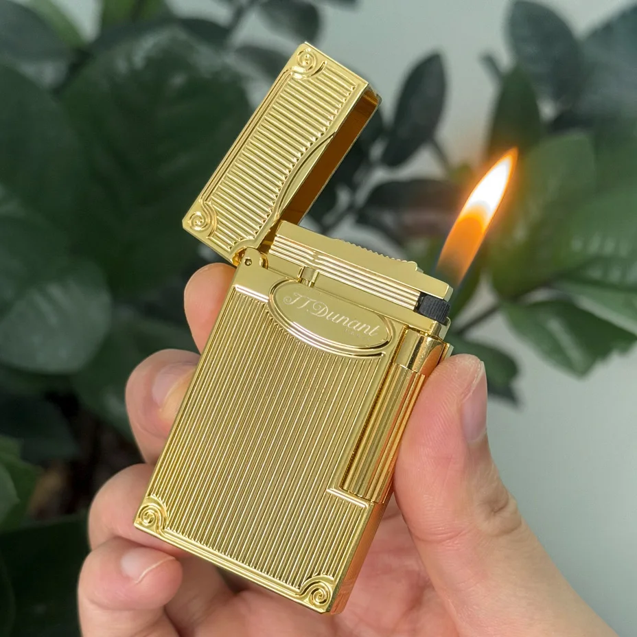 

Прикуриватель из чистой меди Ding Sound Sofe Flame Регулируемая роскошная специальная зажигалка Ligen 2, зажигалки для курильщиков, мужской подарок