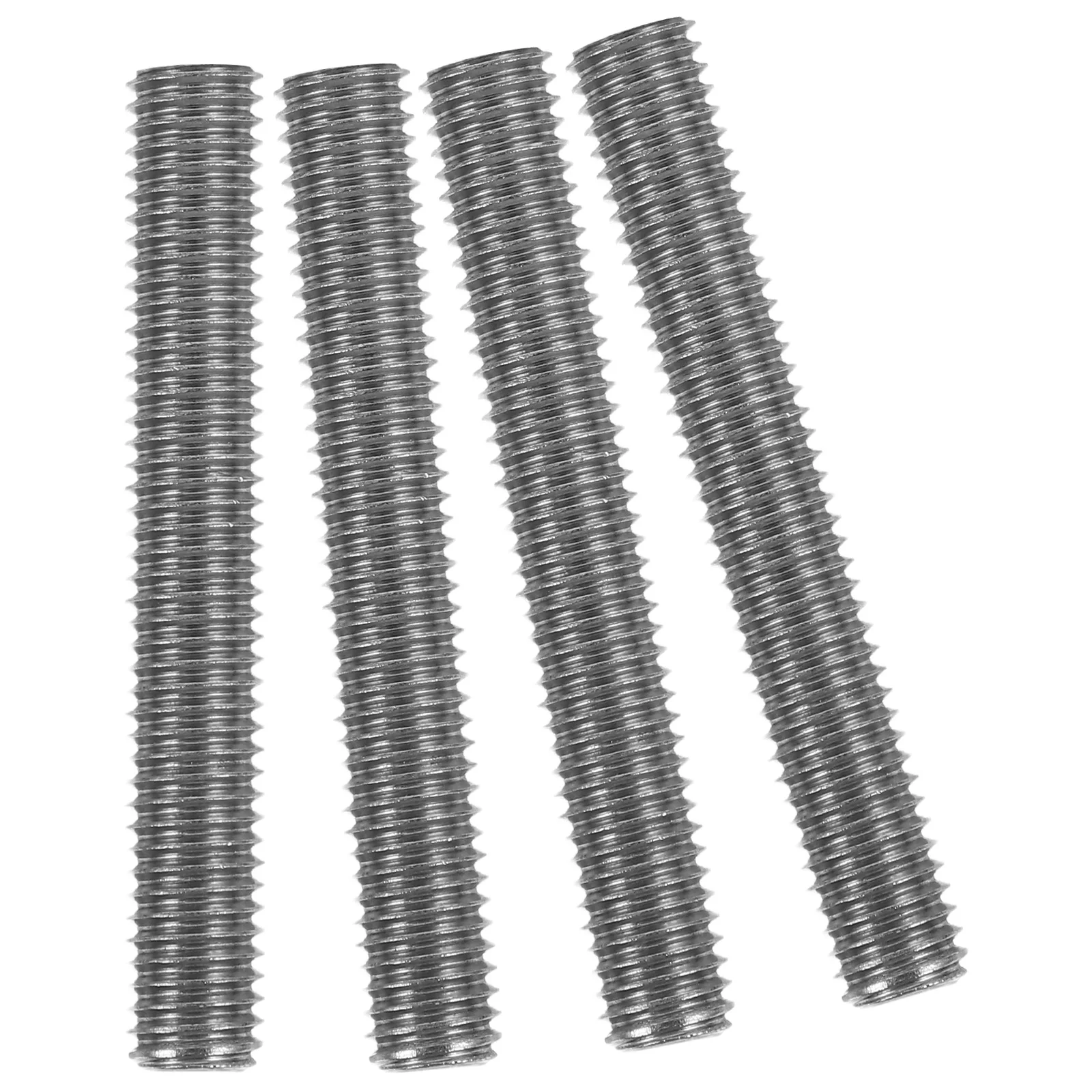 

4pcs Stainless Steel Threaded Rods Full Thread Metal Screw Rod For Home Renovation Machinery Fastening Fixing Accessories Bolt