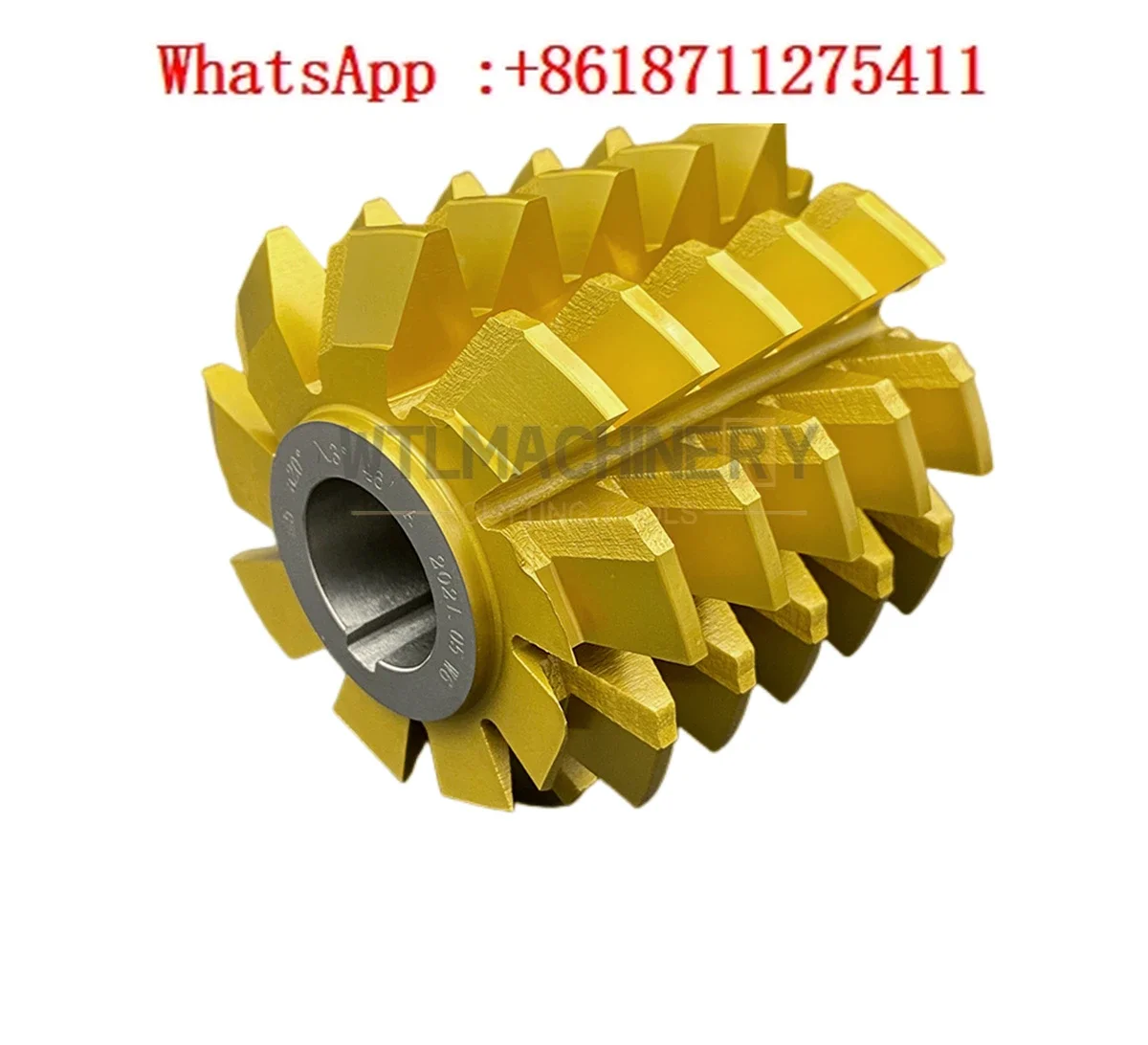 HSS6542 PA20 Gear Hob Yellow TIN Coated Gear Milling Cutter Gold Coating  M0.8-M5