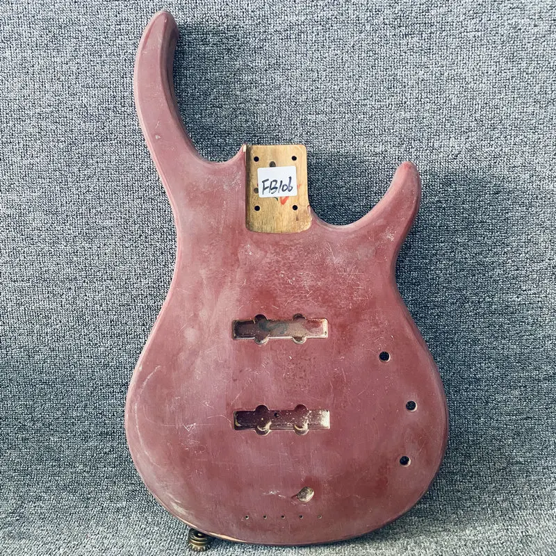 

FB106 Custom Electric Bass Body 4 OR 5 String Version Solid Wood for Replace and DIY JB Pickups Bass Accessories Paints Damage