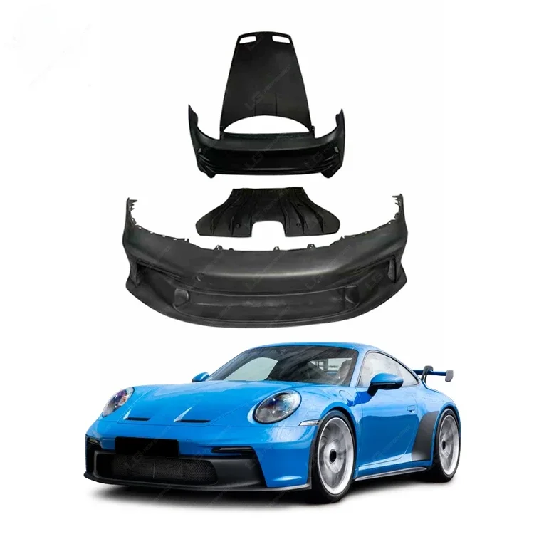 GT3 Style Body Kit For Porsche 911 997 with Front Rear Bumper Side Skirts Spoiler facelift bodykit