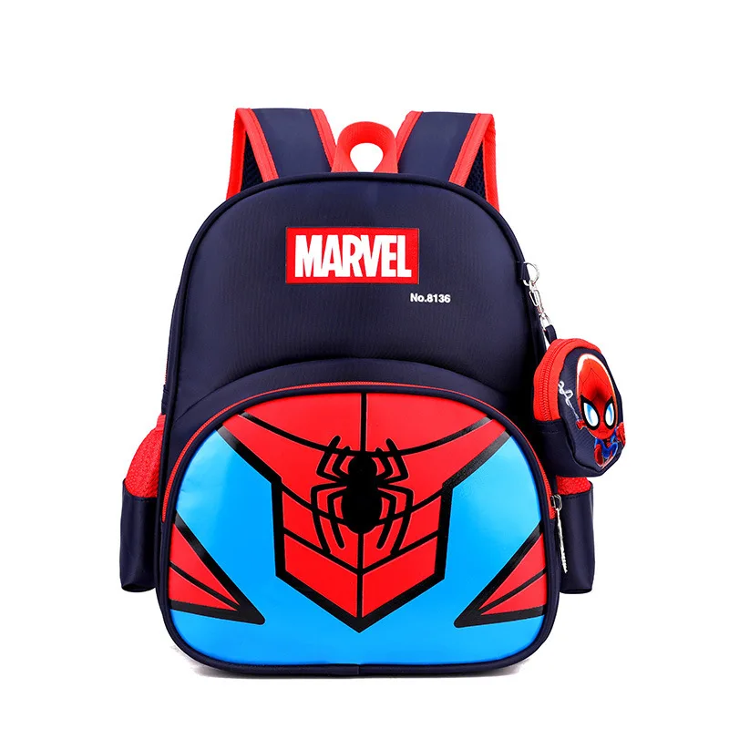 MINISO Disney Captain America Schoolbag Girl Aisha Princess Schoolbag Children\'s Kindergarten Backpack Cute Boys and Girls