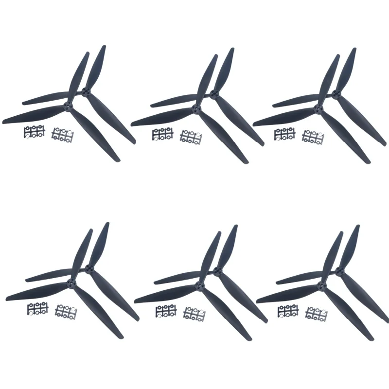 

For RC X-Class FPV Drone Multicopter DIY Parts 2/6Pairs TEARCKEP 1308 13X8X3 13inch CW CCW 3 Blade Glass Fiber Nylon Propeller