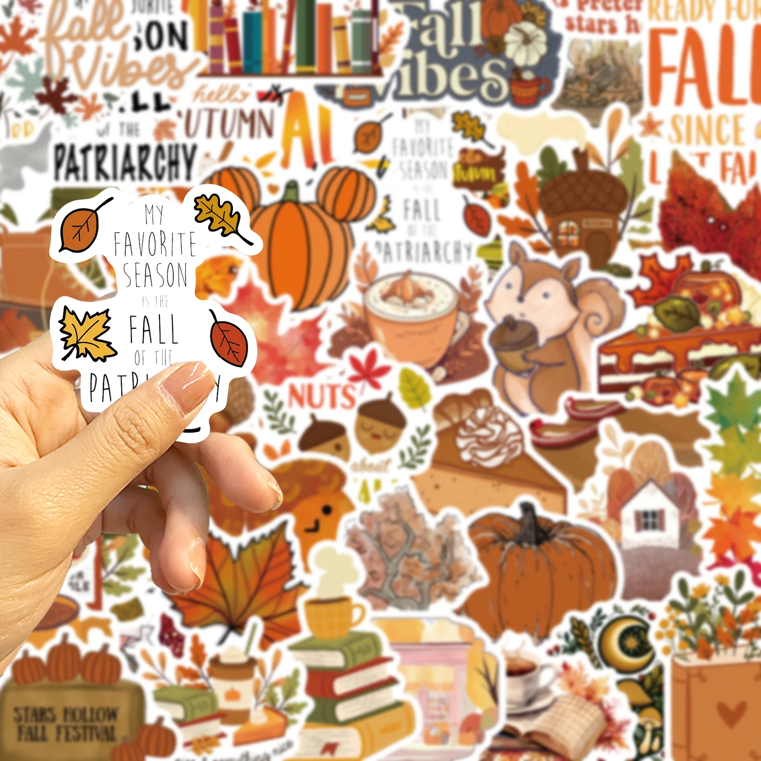 50/100 قطعة الخريف الإبداعية التوضيح ملصقات حقيبة سفر الهاتف المحمول الأمتعة ملصقات كلاسيكية ديكور المنزل Diy بها بنفسك