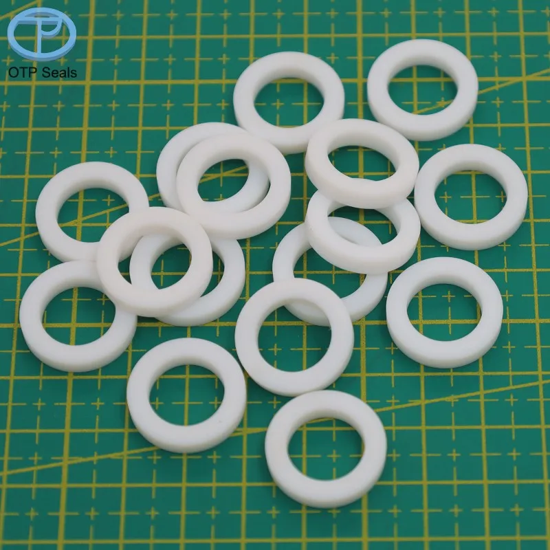 PTFE Gasket Seal Custom Seals Liner Shim Spacer Pads Engine Cooling System Polytetrafluoroethylene Seals Non-standard Factory