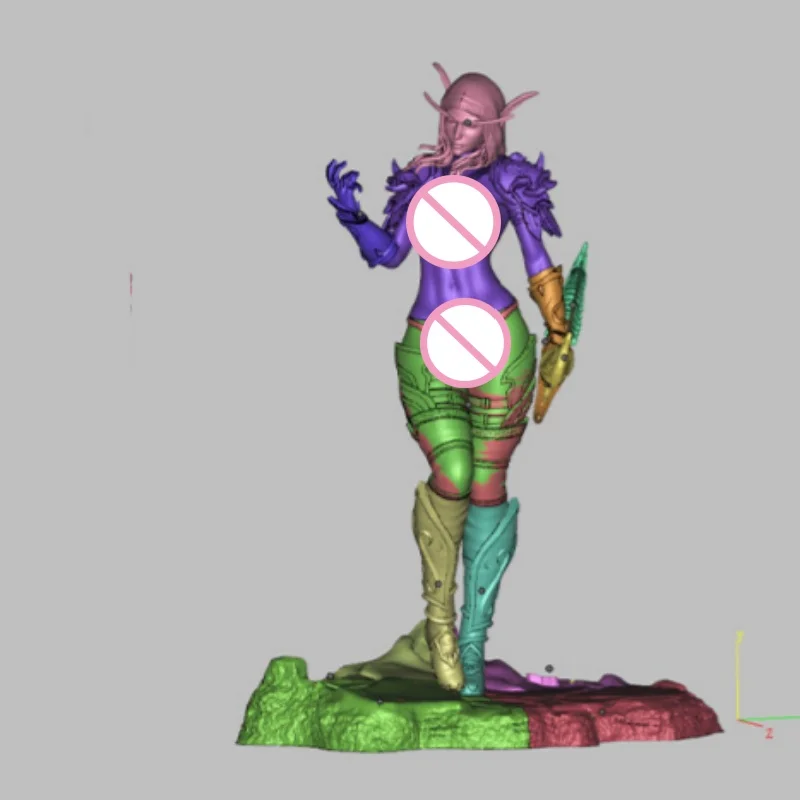 

Elf Warrior Full Resin Figure Model Kit 1/24 Scale 75mm Assemble Miniature Unassembled Unpainted Diorama Toys