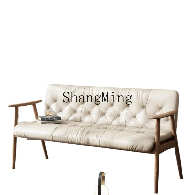 

ZYY solid wood bench back chair dining table sofa soft bag table and chair