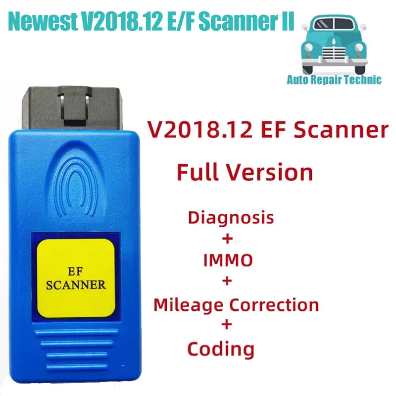 

NEw V2018.12 E/F Scanner II Full Version for BMW EF Scanner II Support Diagnosis + IMMO + Mileage Correction + Coding