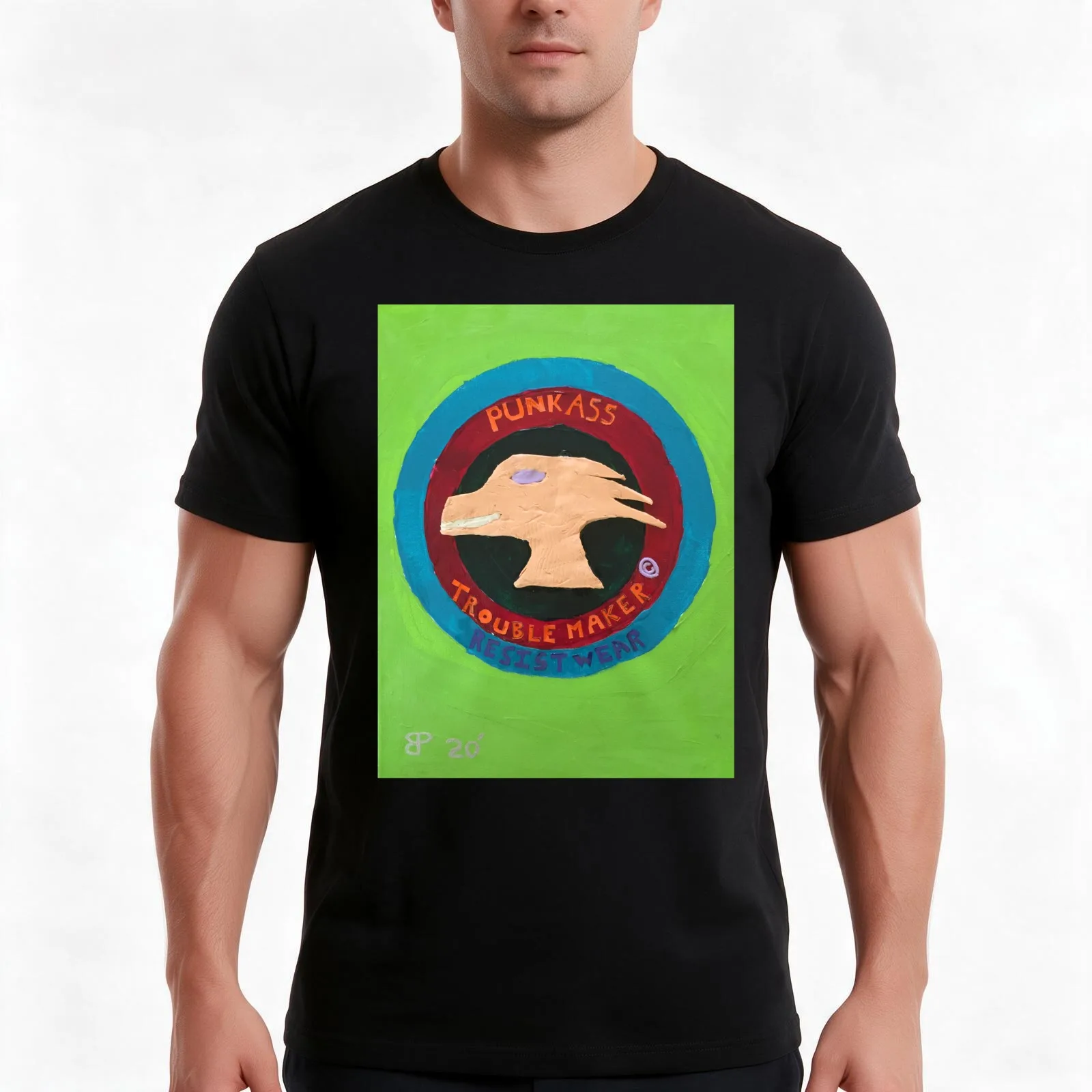 Punk Ass Troublemaker T-Shirt, Summer Casual Cotton Tee, Oversized Streetwear Tops, Vintage Graphic Print, Unisex Men Women