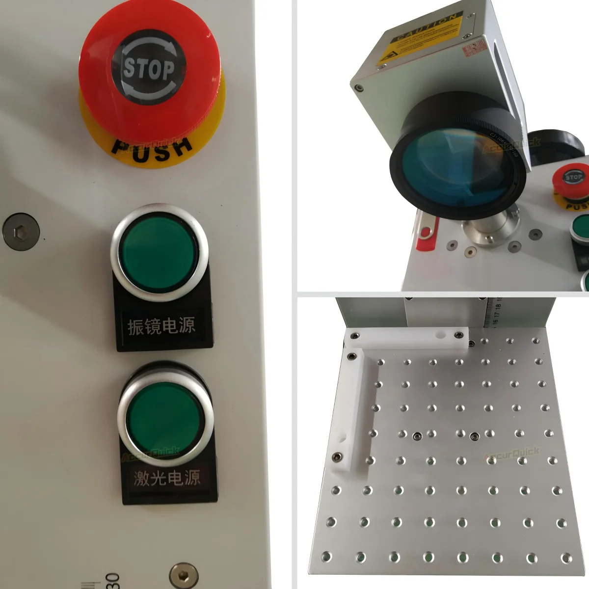 Portable Mini Fiber Laser Marking Machine For Metal with 20W 30W JPT MOPA Laser Source