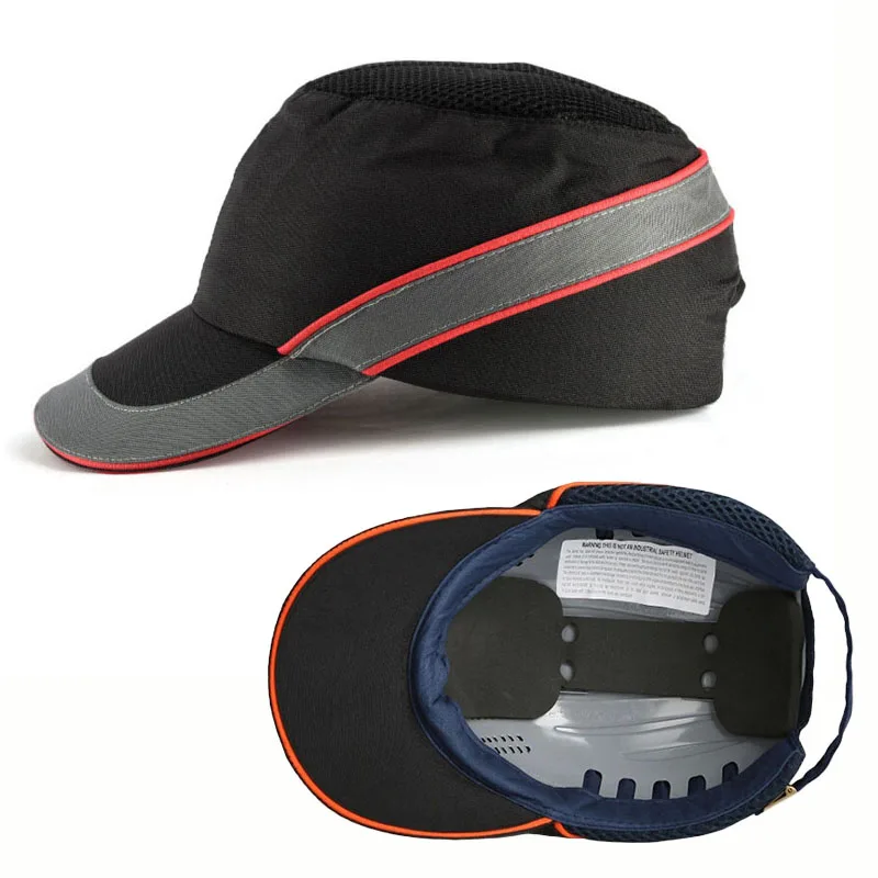 Imagem -02 - Bump Boné Capacete de Segurança de Trabalho Verão Respirável Segurança Anti-impacto Capacetes Leves Moda Casual Protetor Solar Chapéu Protetor