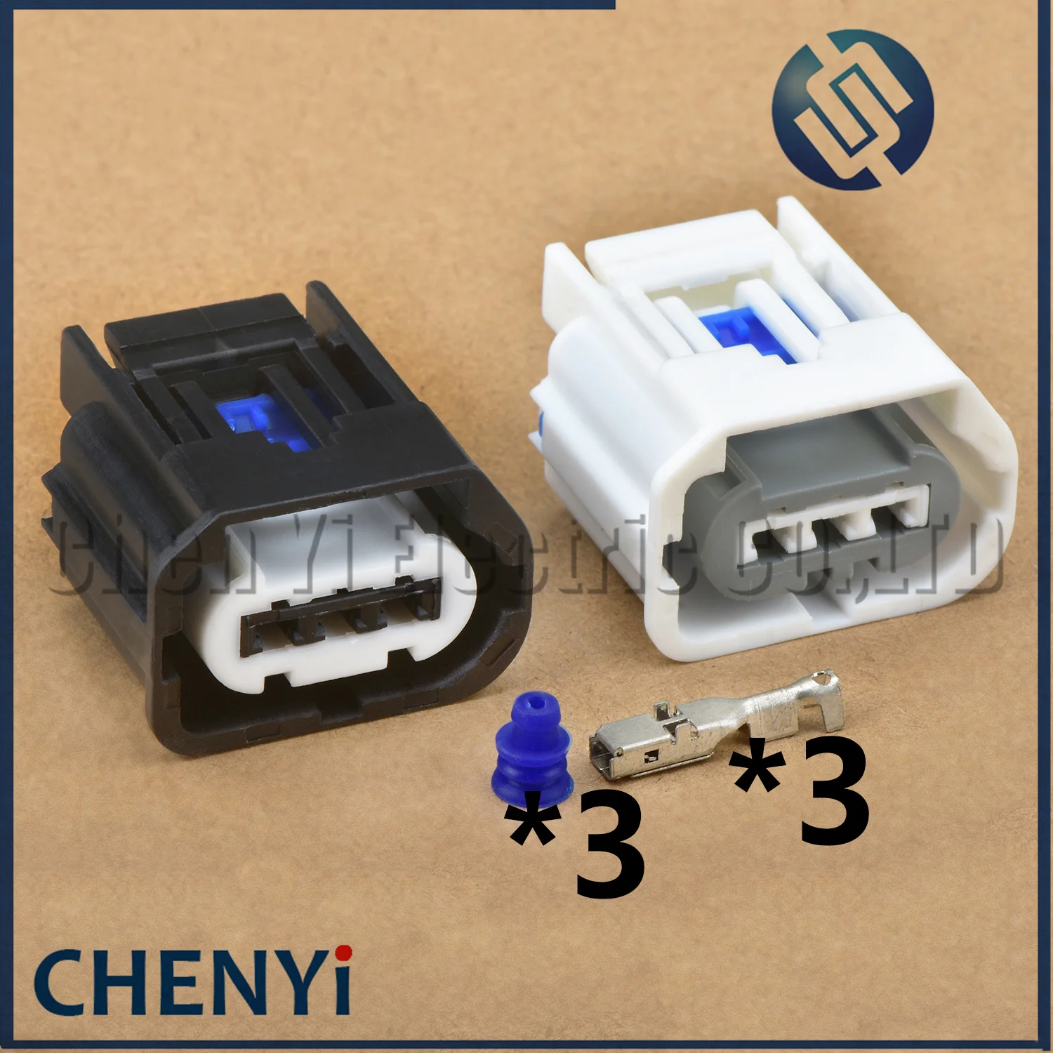 Conector impermeable automático de 3 pines, bomba de dirección asistida, enchufe del motor de dirección del coche 7283-8977-30 7283-8977 para Ford Focus Mazda Volvo