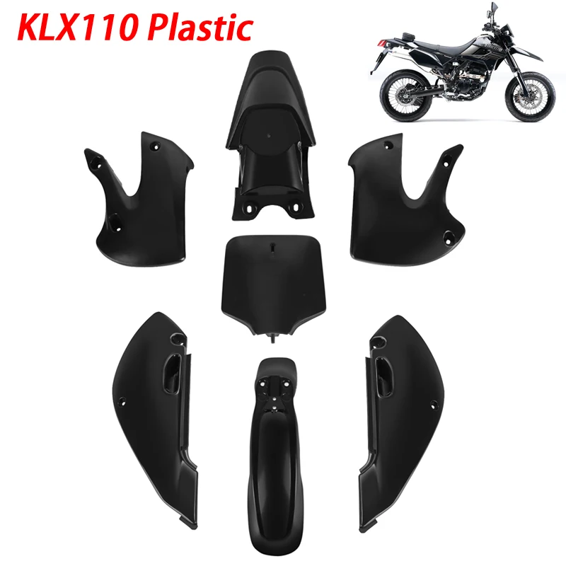 Motorcycle Plastic Fender Fairing Kit Full Body Cover Kits Fenders Mudguard For Kawasaki KLX110 KX65 Suzuki DRZ110 Accessories