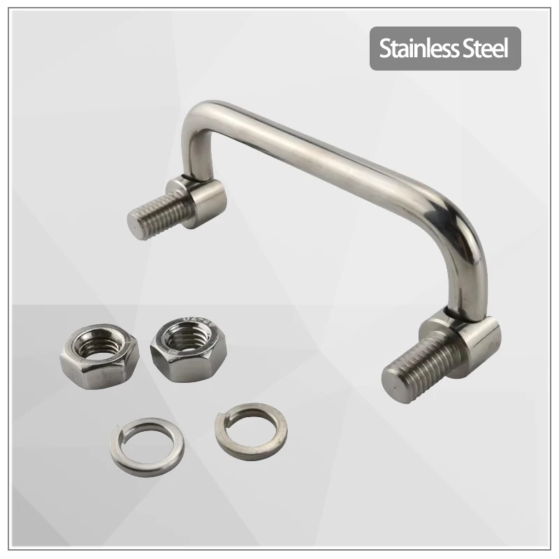 

304 Stainless Steel Foldable Handle Industrial Equipment Toolbox Electrical Cabinet Round Pole Handle