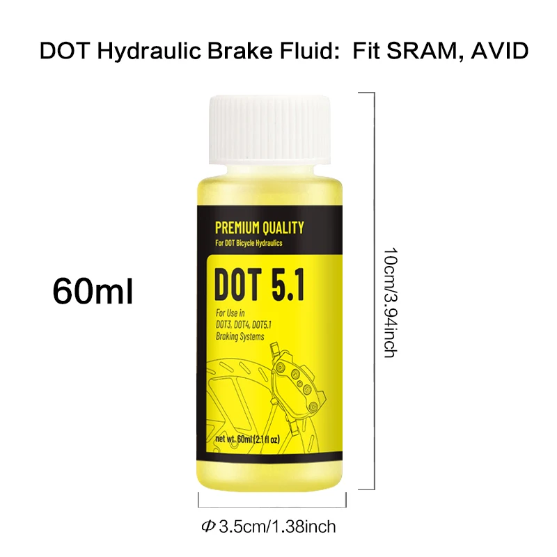 Fahrradzubehör Bremsflüssigkeit Fahrrad-Mineralöl DOT Passend für Shimano SRAM AVID MAGURA Hydraulische Bremsflüssigkeit Fahrradteile – Detail 8