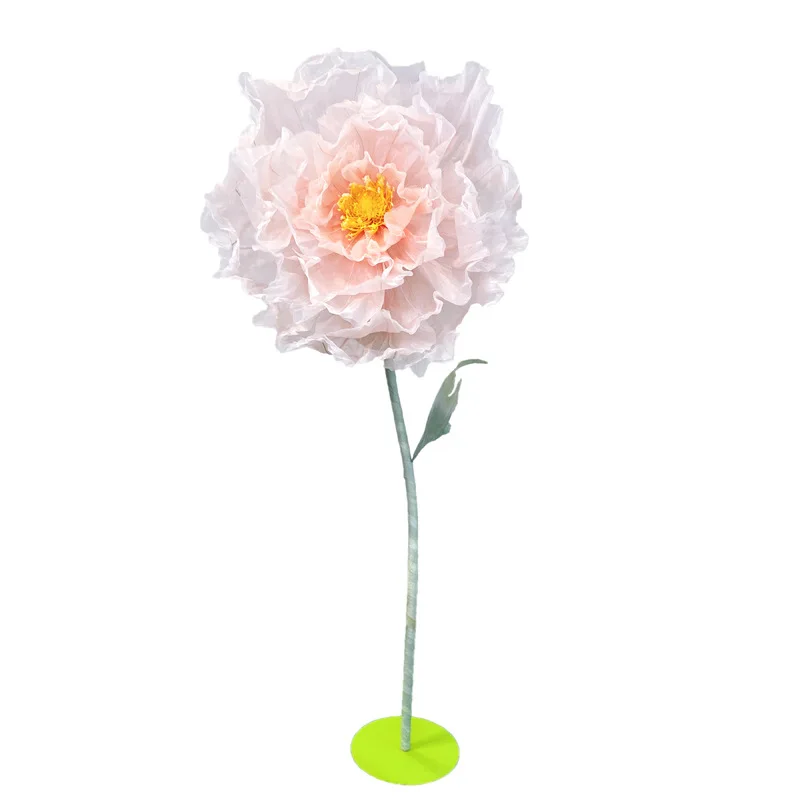 

poppy oversized wedding road flower electric opening and closing flower shopping mall Meichen decorative props