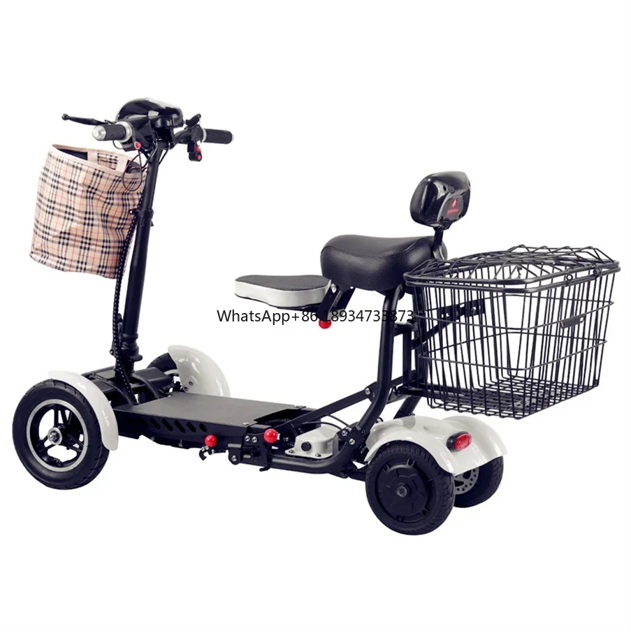 2022 Foldable Electric Portable Motorized Wheel Chair 400W Powerful Motors Lightweight Wheelchair