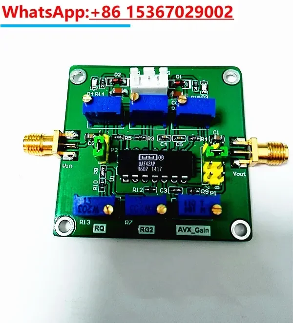 

UAF42 High pass Low pass Bandpass Filter Frequency Gain Q-value Adjustable Filtering Universal Filter