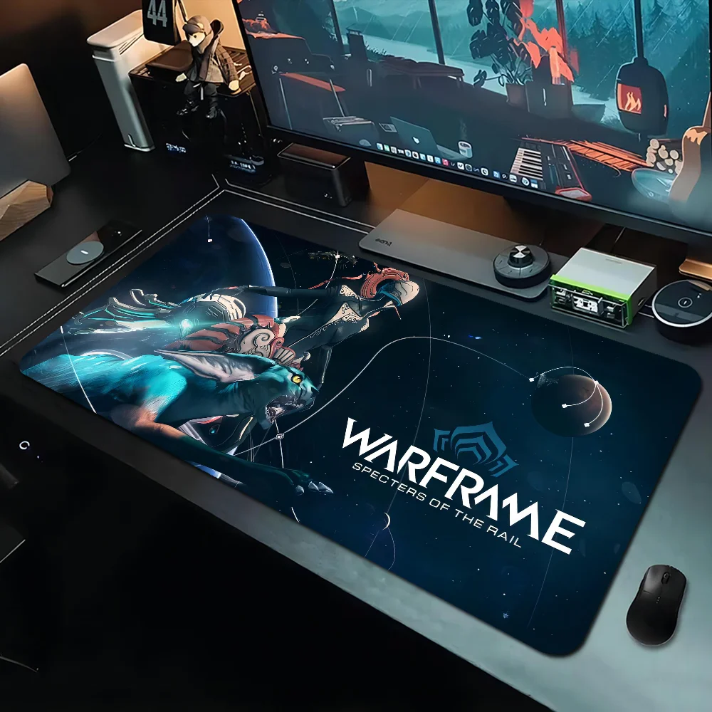 Warframes Gamer Hot Rubber Mouse Durable Desktop Mousepad Size for large Edge Locking Game Keyboard Pad