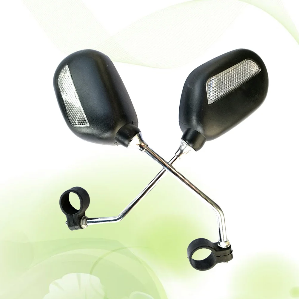 

1Pair Rear View Mirror for Bike Universal Handlebar Lightweight Durable Adjustable 360 Degree Rotation Scratch Resistant