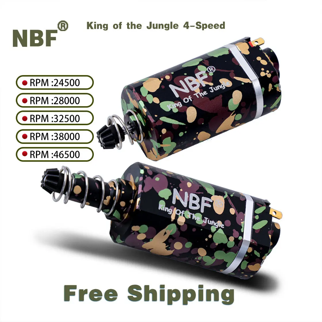 

NEW NBF Four Speed Variable Speed Brushless Motor Strong Magnetic and High Torque Motor, RC Model DIY For Wargame Air Gun