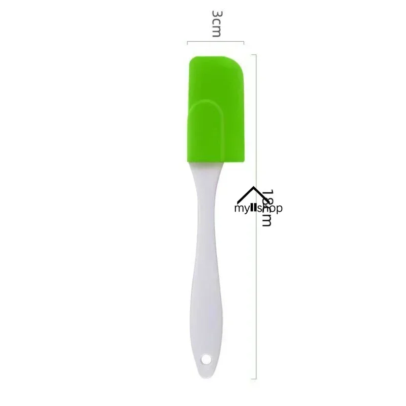 Silicone Baking Scraper Cake Utensils Small Cream Scraper Minimalist Style Detachable Non-stick Spatula Heat-Resistant Shovel