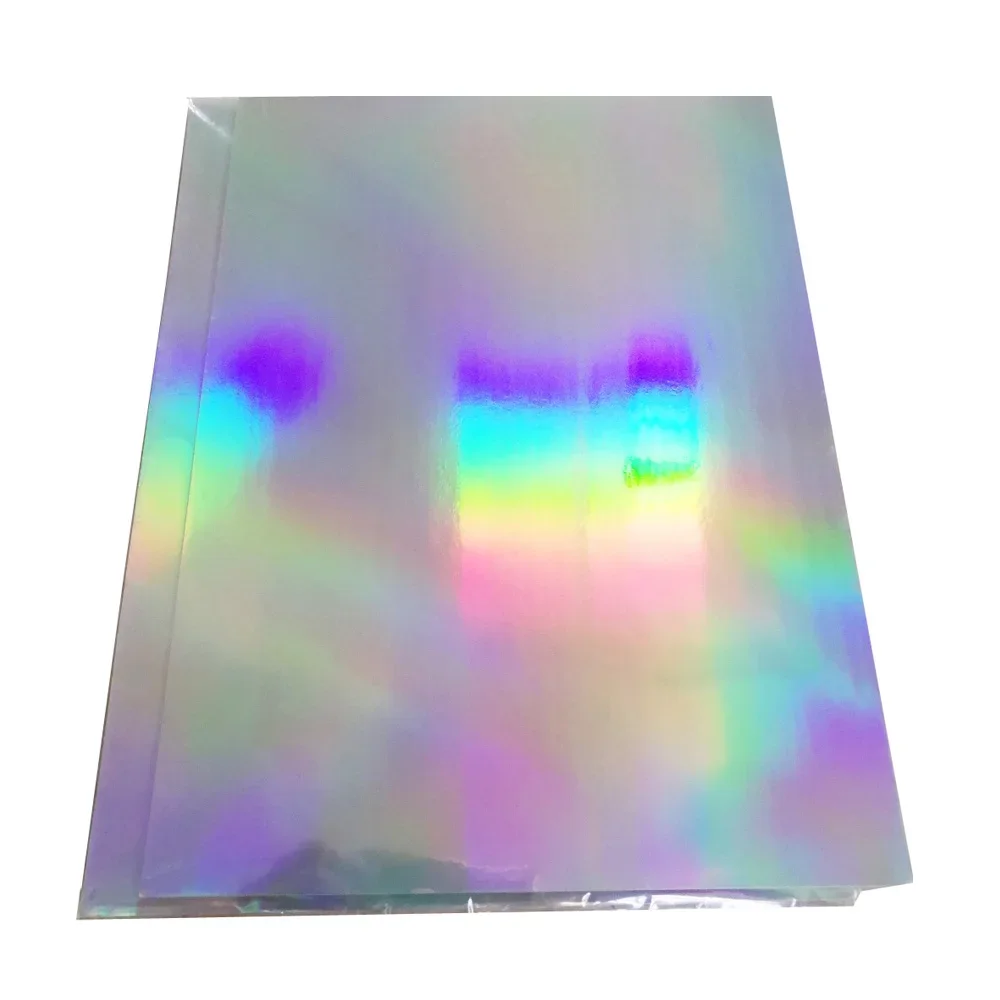 A4 Blank Hologram Silver Sticker Label Paper for Laser/uv Printer Special Professional Layer