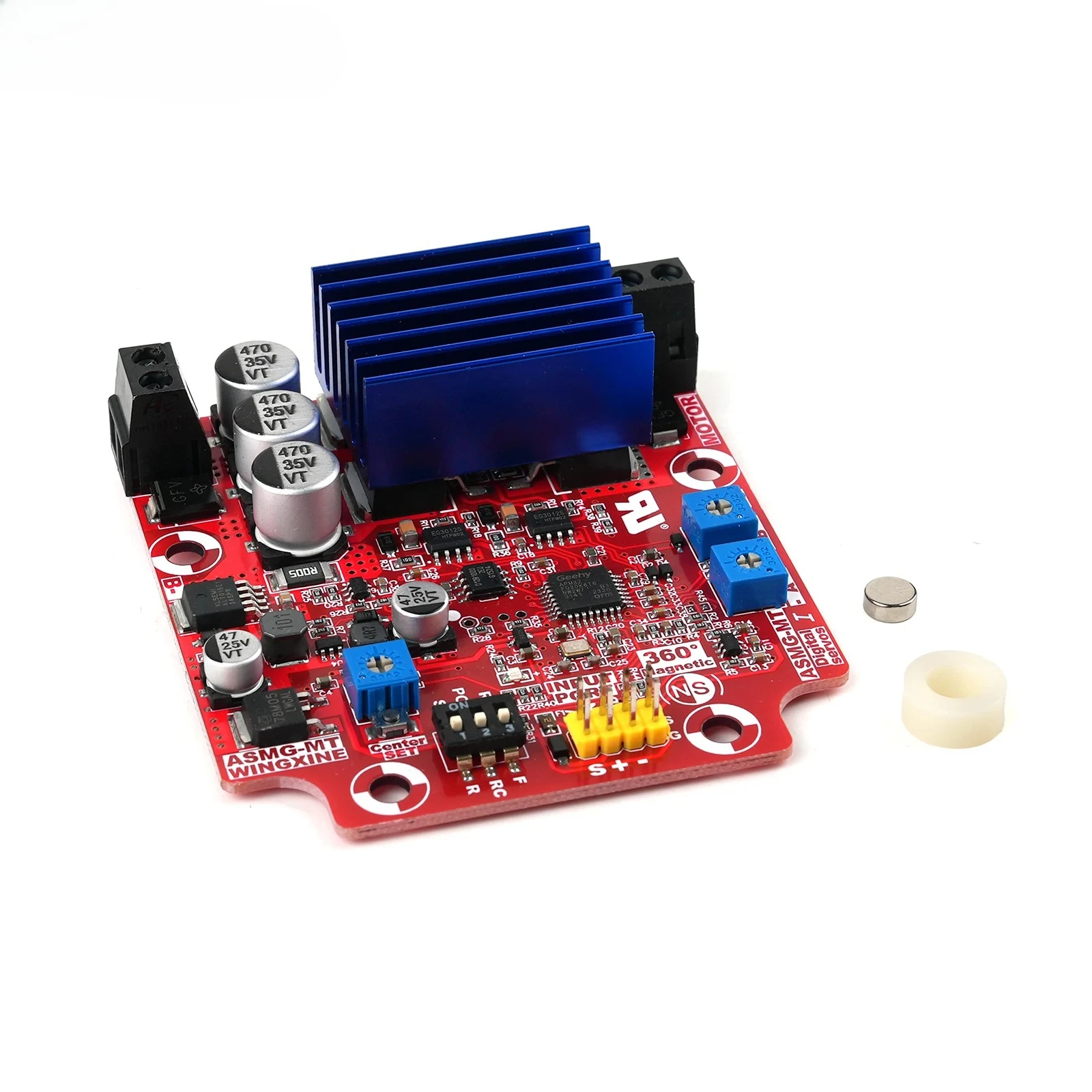 Carte de commande PCB pour 500kg ASMG-MTB, encodage magnétique, couple élevé à 360 degrés, Servo numérique DC 12-24V, grand manipulateur robotique