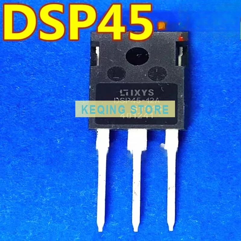 10PCS Used+Not NEW+Send after Measure DSP45-12A IXYS manufacturer 45A1200V imported, fast recovery diode TO-247