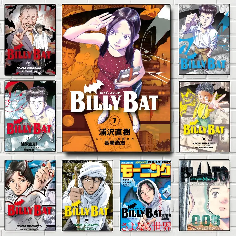 Manga Billy Bat Poster Self-adhesive Art Waterproof Paper Sticker Coffee House Bar Room Wall Decor