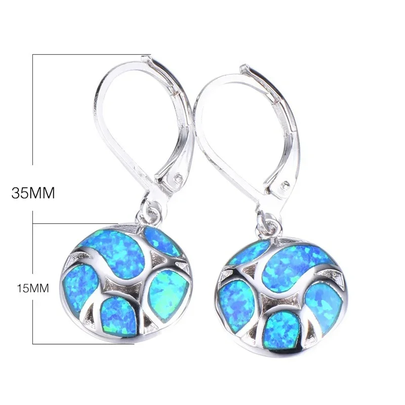 Delysia King Trendy Football Opal Earrings 2021 Luxury Woman Jewelry