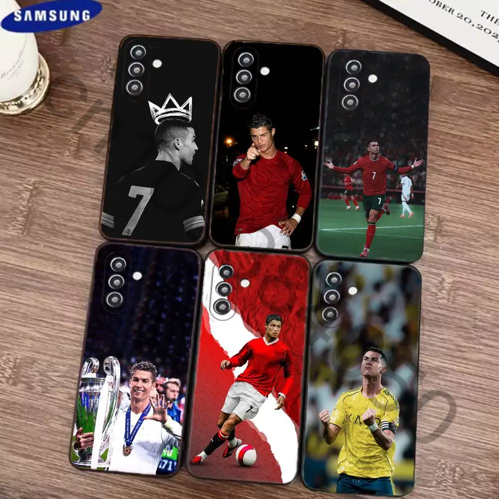 Football R-RoNalDo-ES CR7     Phone Case for Samsung Galaxy S21 22 23 Ultra Plus S24 25 26 FE Lite TPU Protector