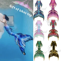 Adult Parent Child Professional Simulated Mermaid Fish Tail for Adults and Children, Large-sized Aquarium Performance Suit