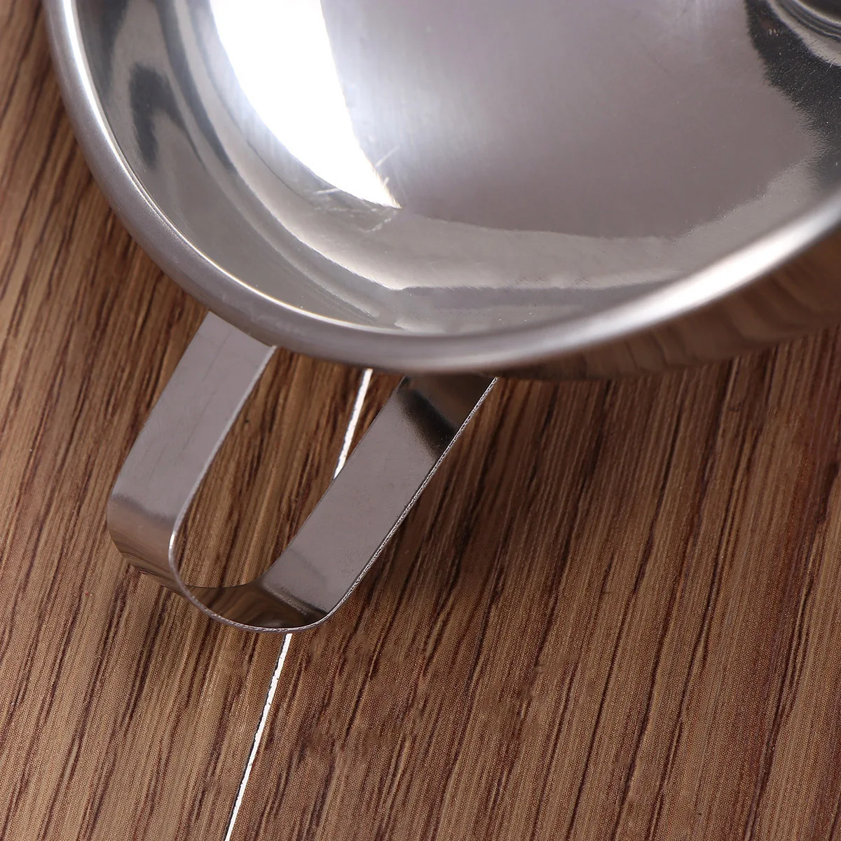 

1Pcs Thickened Stainless Steel Funnel Wide Mouth Jam Sauce Transfer Leakproof Food Safe Household Strainer Silver