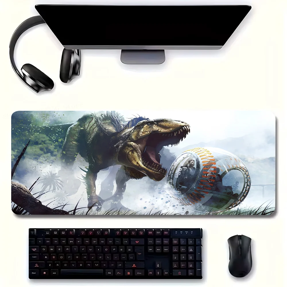 Jurassic Park D-Dinosaur Mousepad Non-slip Suitable For Office Computers Laptops E-sports Game Desk Mats XXL Keyboard