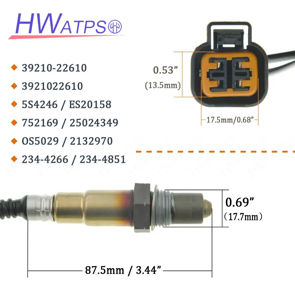 39210-22610 3921022610   Датчик кислорода для Hyundai Accent Elantra i30 Trajet Tucson для Kia Rio Cee'd Cerato O2 Lambda Probe