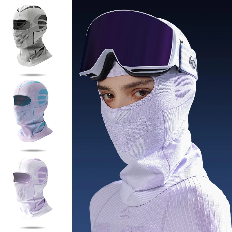 Ski Mask Motorcycle Riding Full Face Mask Neck Warmer Winter Warm Balaclava Windproof Cycling Cap Outdoor Run Skiing Mask Hat