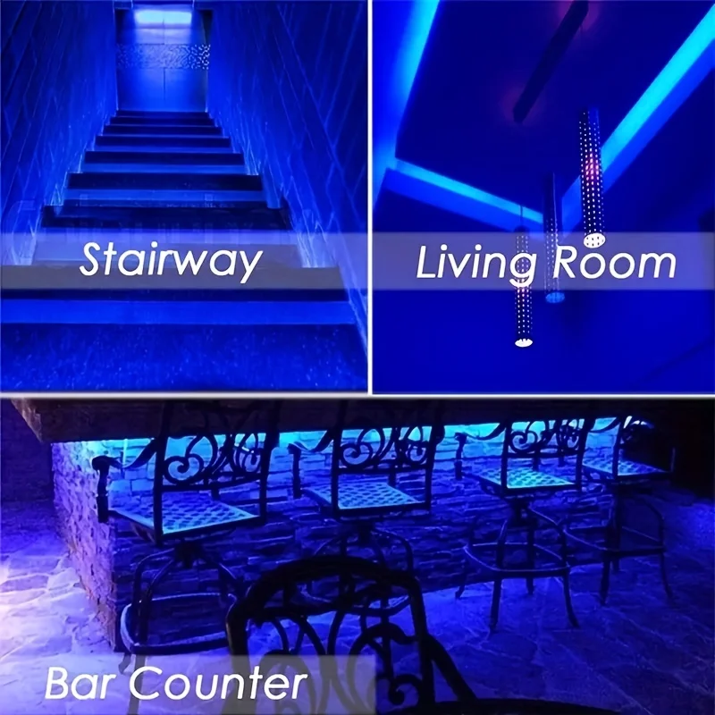 Imagem -05 - Azul 5v Usb Charing Led Strip Lights para Smart tv Backlight para Gaming Room Decoração Home Bedroom Room Decoração do Carro Lâmpada de Iluminação