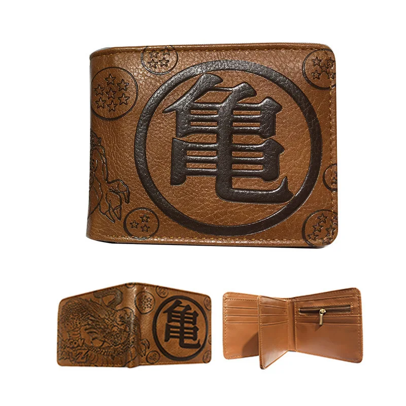 

Портативный кошелек из ПУ с изысканным принтом персонажей аниме-сериала Dragon Ball, подарок для мальчиков и девочек