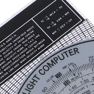 E6B Flight Computer Aviation Plastic Slide Rule For Plotter For Flight Training Measurement Tool Transparent ABS 9.05 Inc