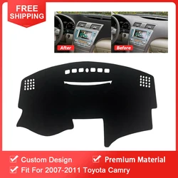 Traço do carro Mat Dashboard Cover Dashmat Para Toyota Camry 2007 2008 2009 2010 2011 Dashmat Traço Capa Dashboard Mat Almofada Interior do carro