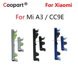 1Set/Lot New Power Volume Side Buttons Key For Xiaomi Mi A3 CC9E MiA3 Volume Power Up Down Button Replacement Parts