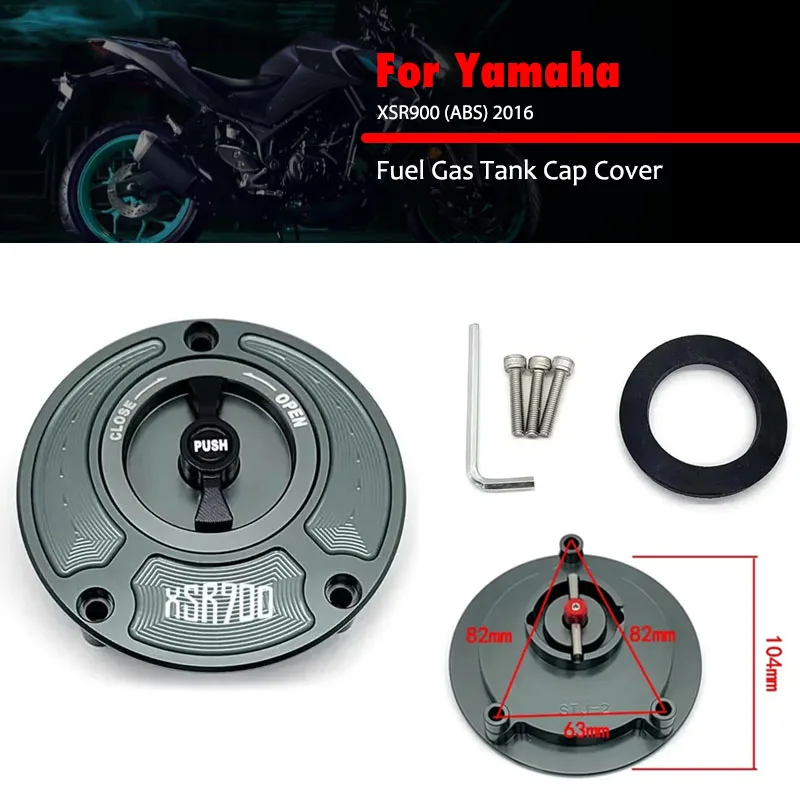 

Для YAMAHA XSR900 (ABS) 2016 крышка топливного бензобака аксессуары для мотоциклов быстросъемный поворотный алюминиевый масляный колпачок гоночный