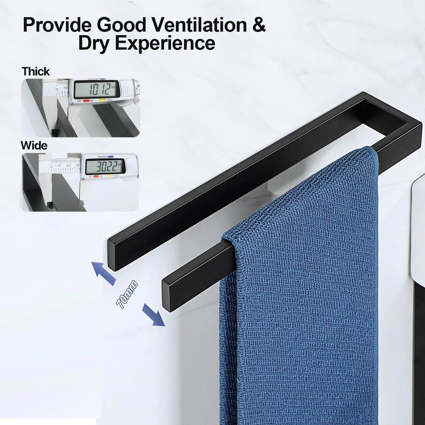 Thumbnail 2 - #4 Trending Bathroom Towel Bars Right Now